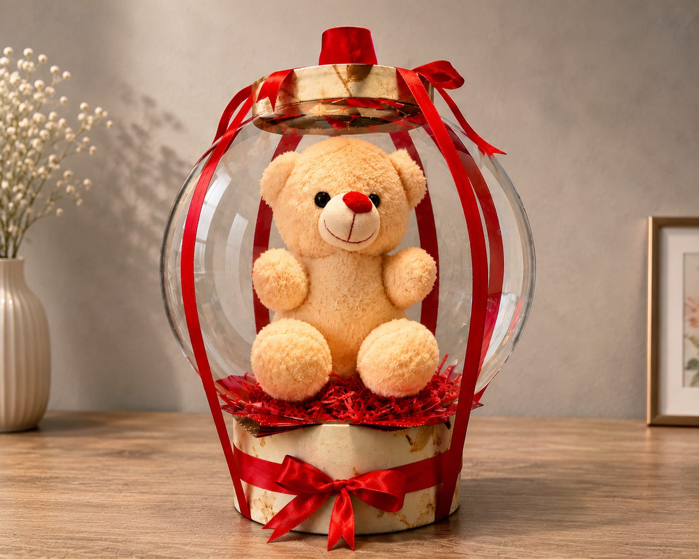 Honey Teddy Balloon Hamper